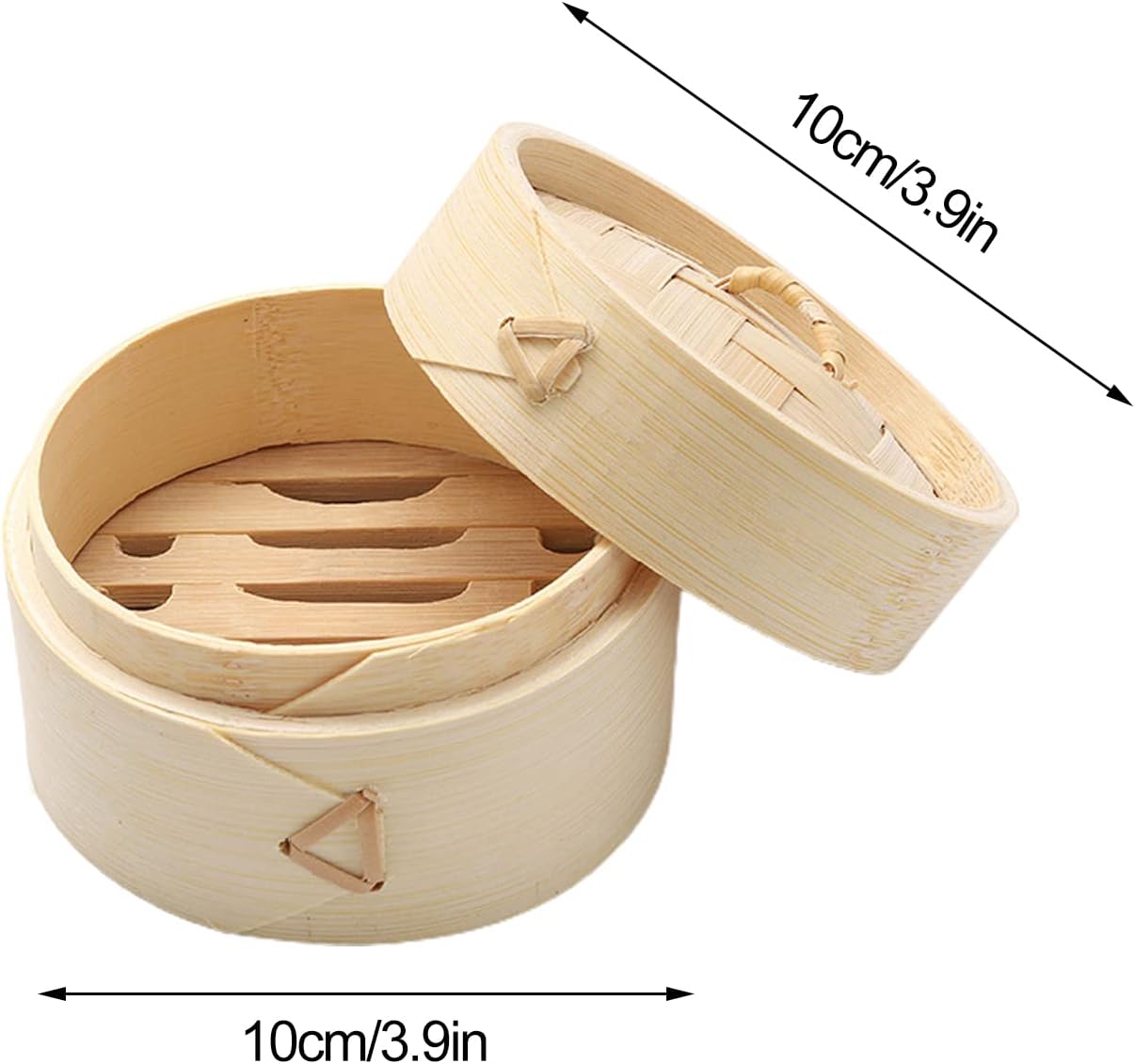 Eco-Friendly Bamboo Steamer Double-Handle Soaps Dispenser