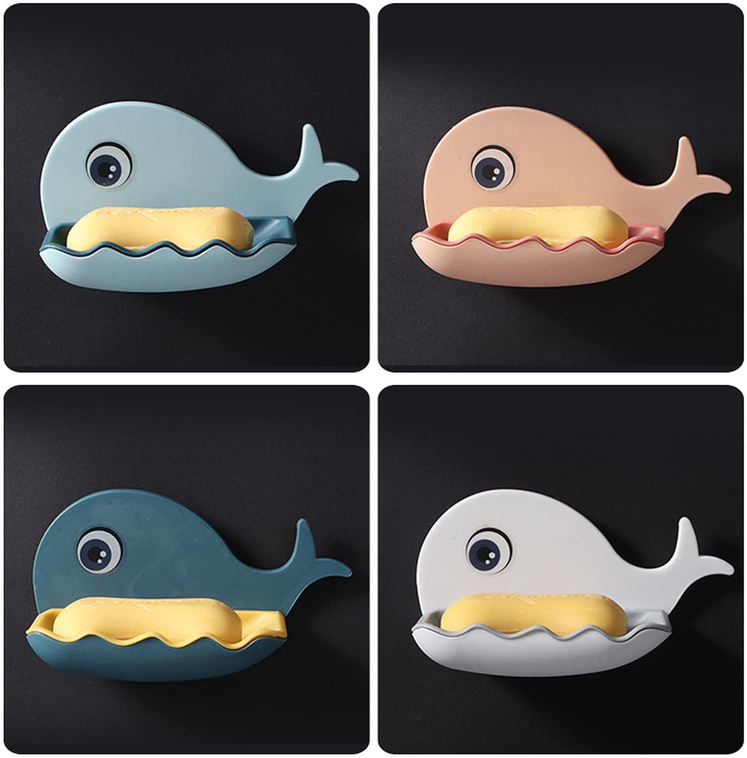 Collectible Kids Bathindrical Fish Soap Case Set