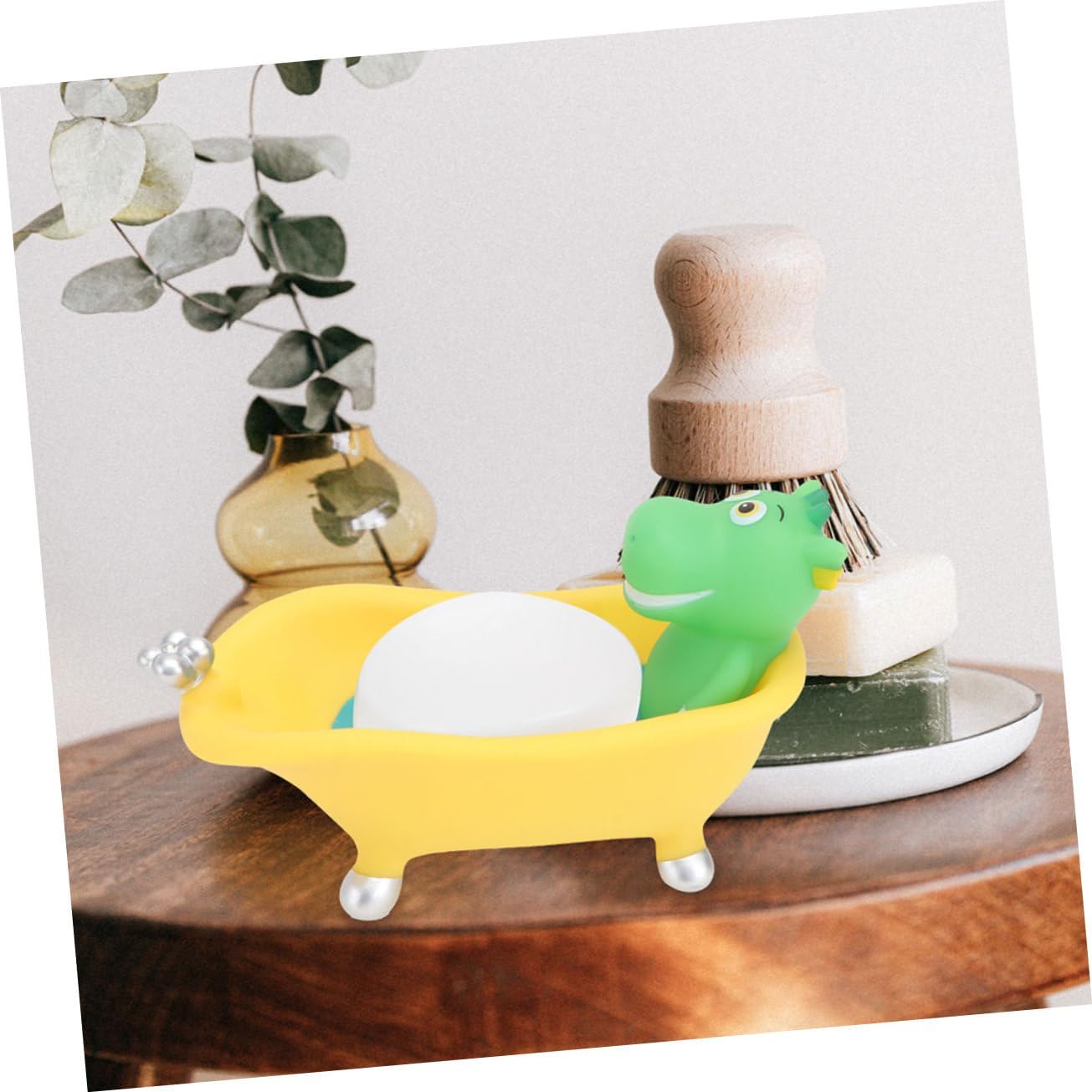 2pcs Cute Cartoon Soap Dish for Bathroom and Shower