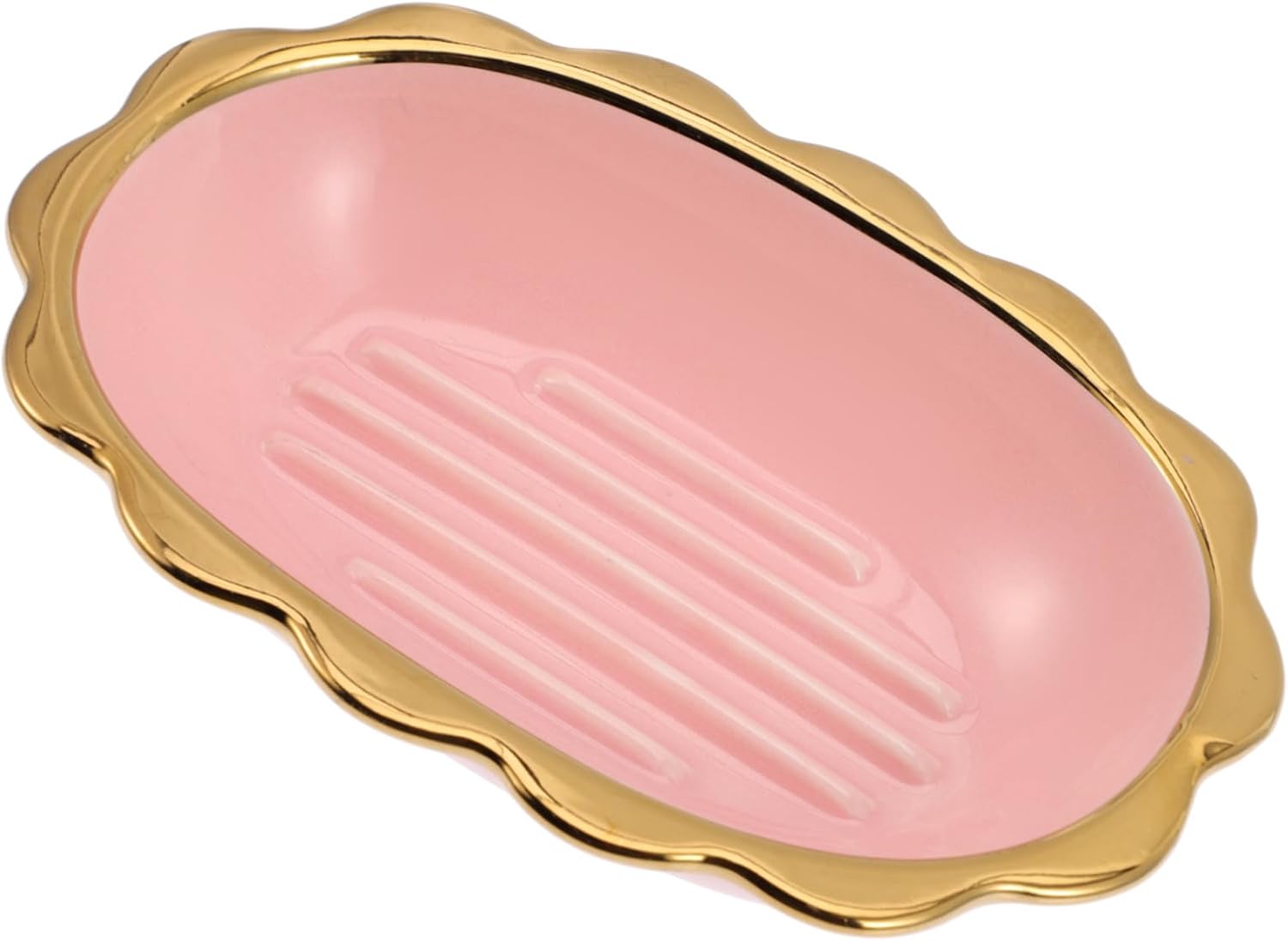 Zerodeko Ceramic Soap Dish Luxury with Elegant Design for Home Kitchen