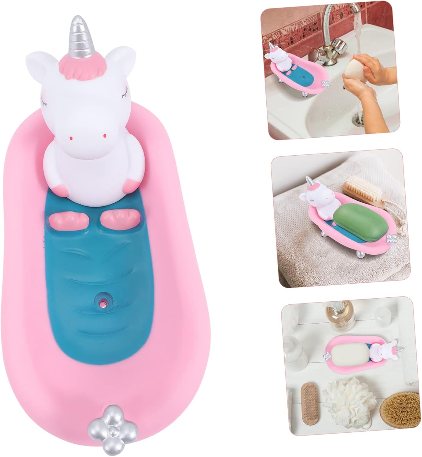 Garneck Decorative Unicorn Soap Dish for Bathroom