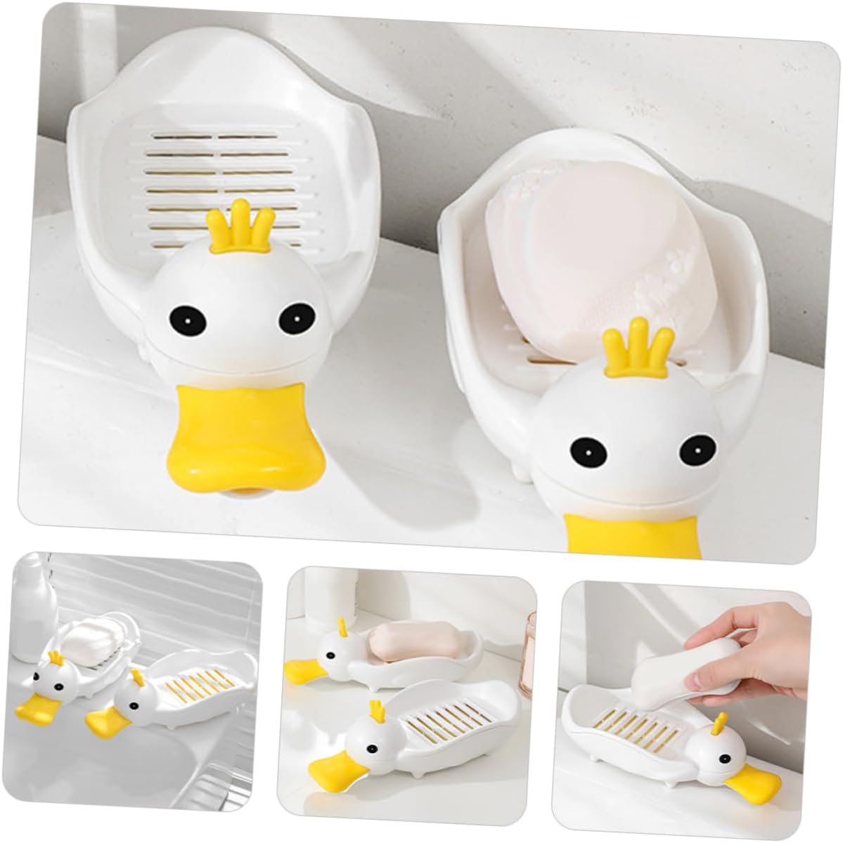 Ciieeo Creative Duck Storage Box White