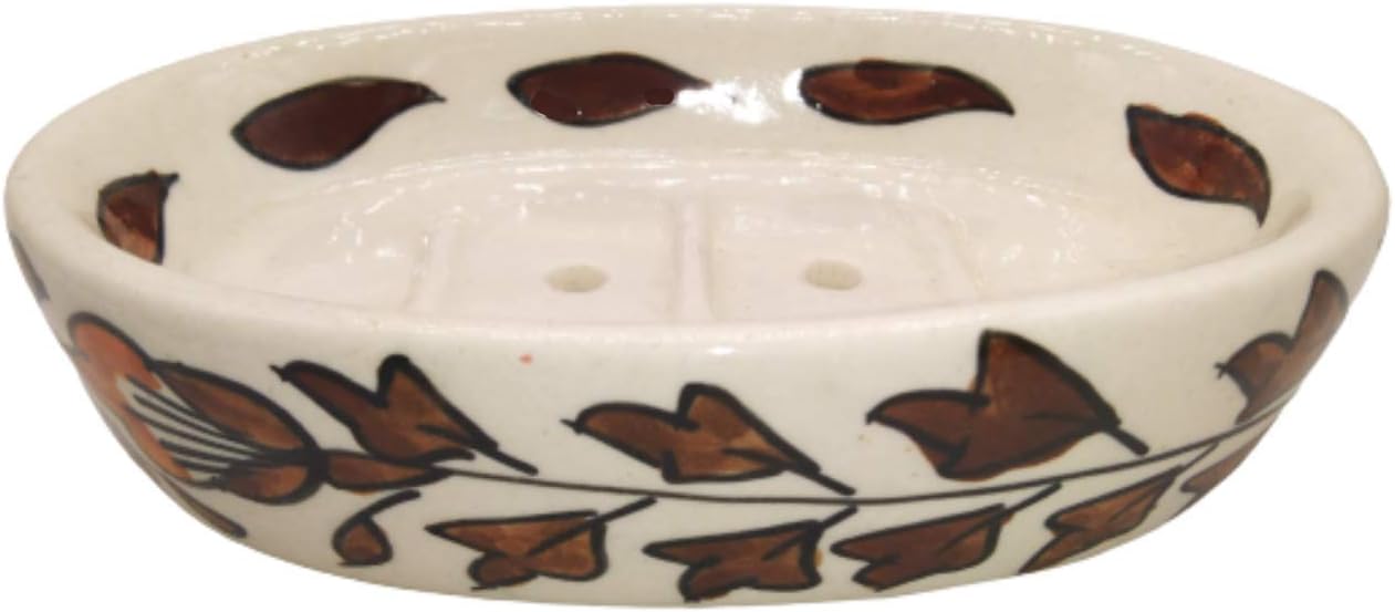 White Ceramic Handicraft Soap Dish tray