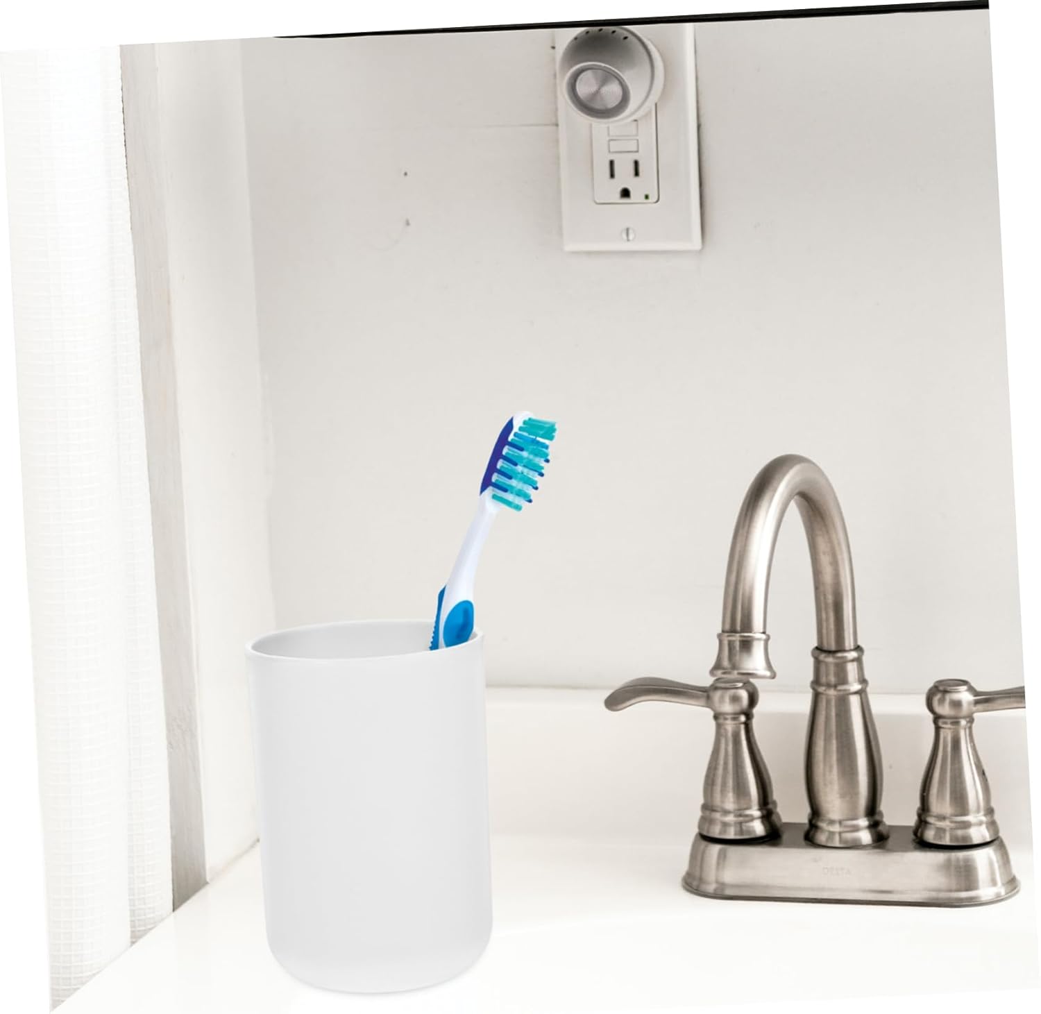 2-Piece Reusable Bathroom Tumbler Toothbrush Cups Pure Safe and Convenient