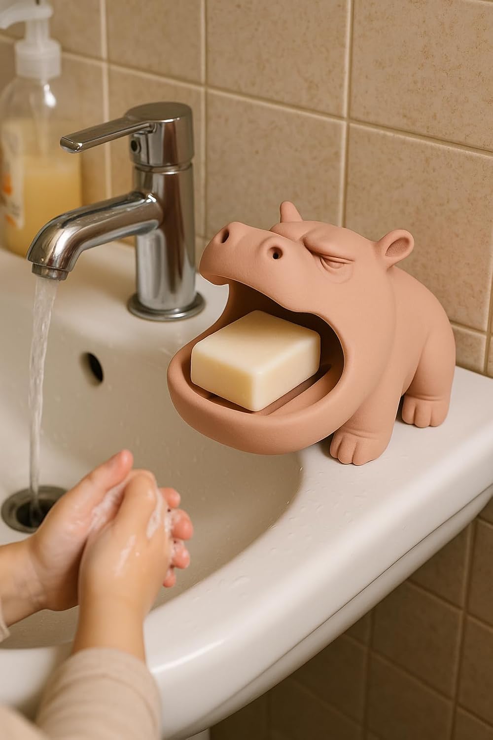 Grumpy Hippo 2 SOAP DISH