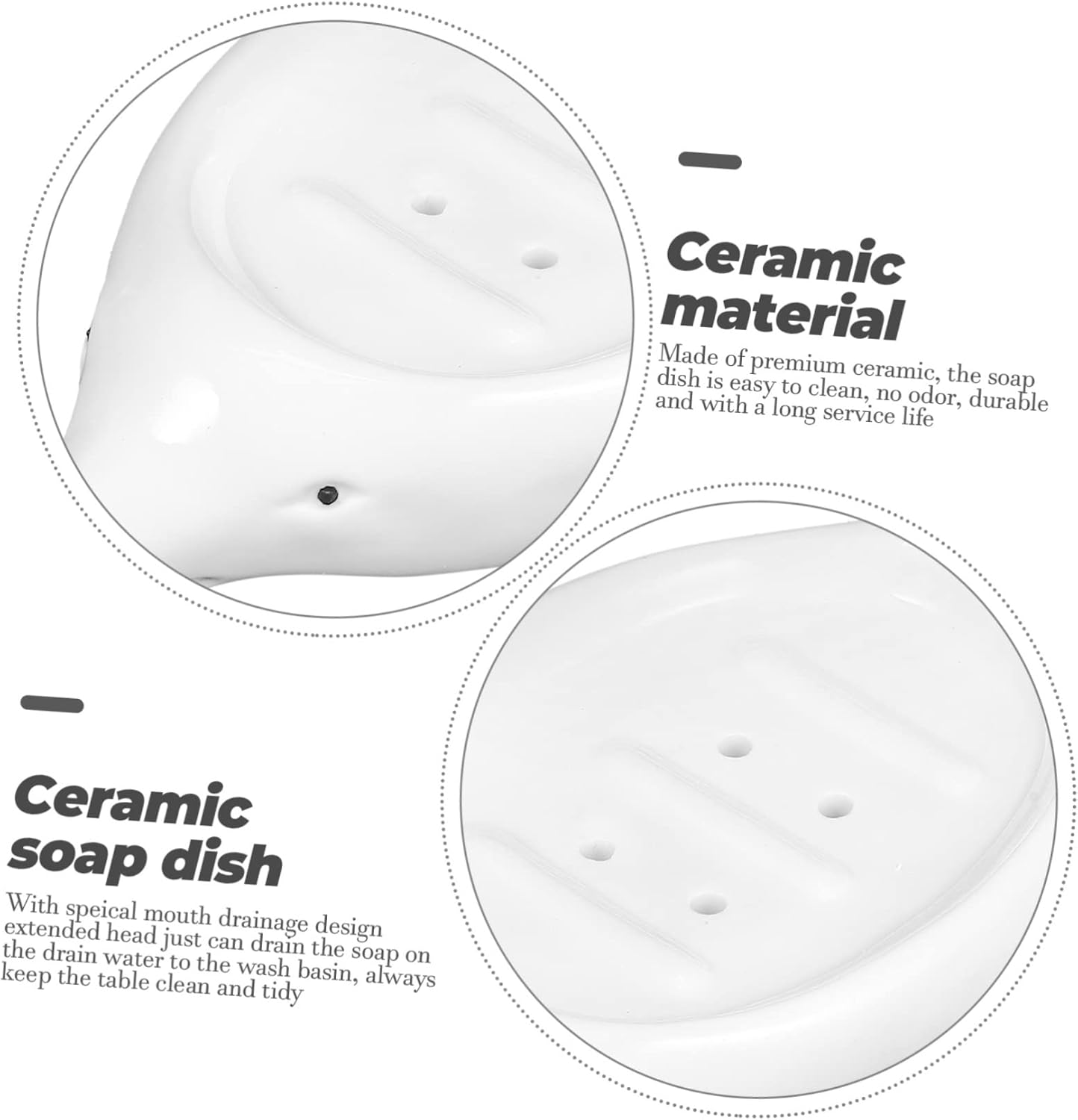 Unique Ceramic Soap Drainer Dog Animal