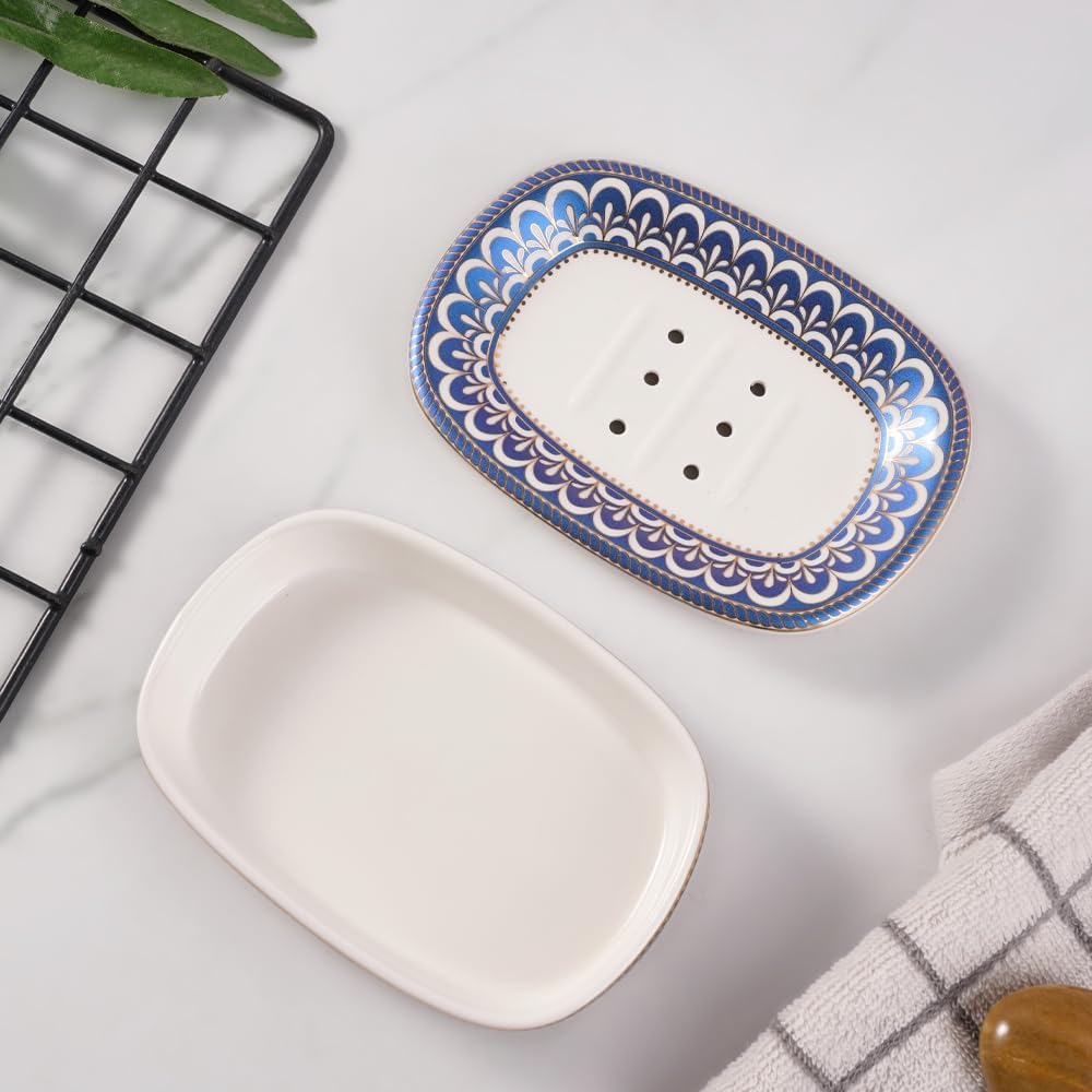 Elegant Self-Draining Soap Dish for Organized Bathroom Life