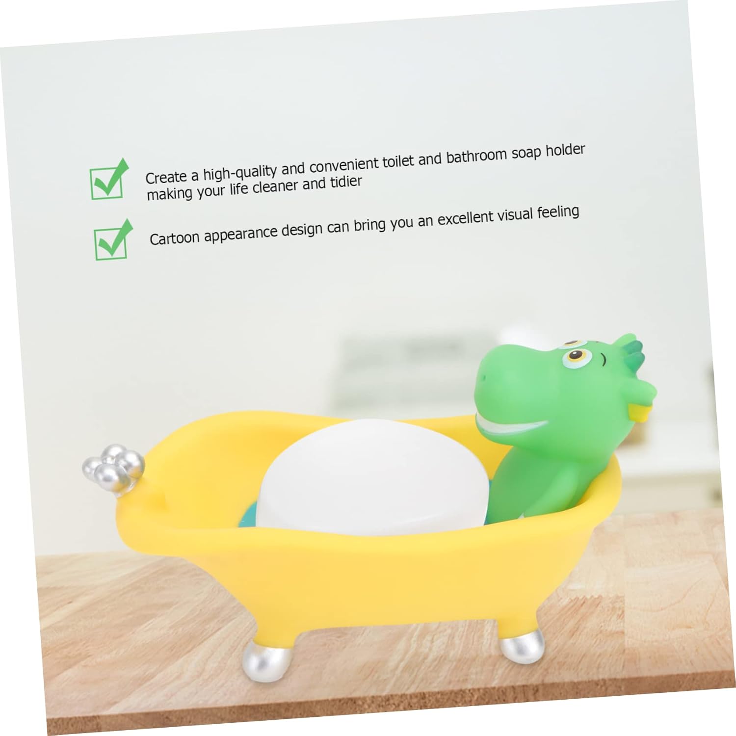 ABOOFAN Dinosaur Bath Soap Holder