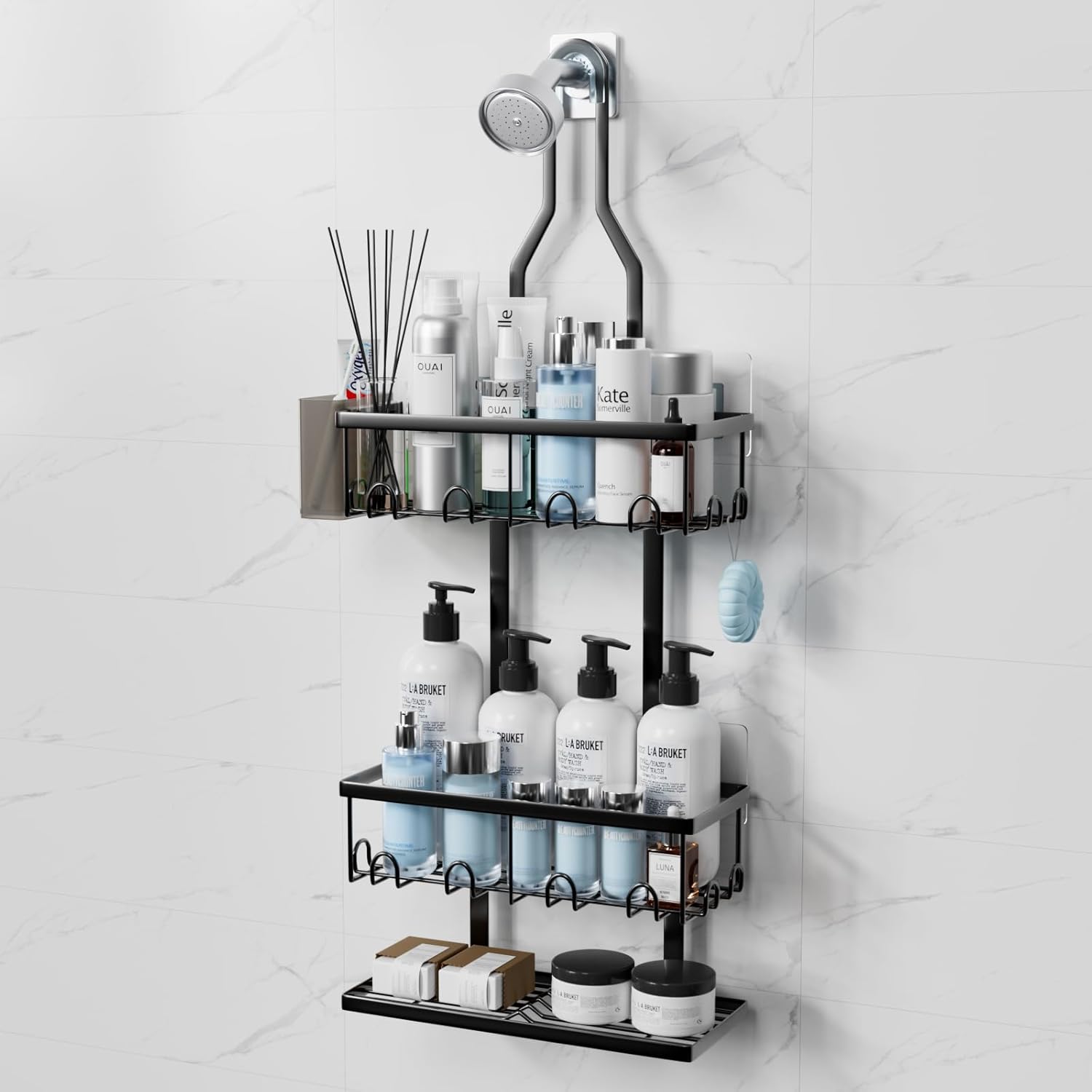 Stylish 3-Tier Hanging Shower Caddy for Your Bathroom
