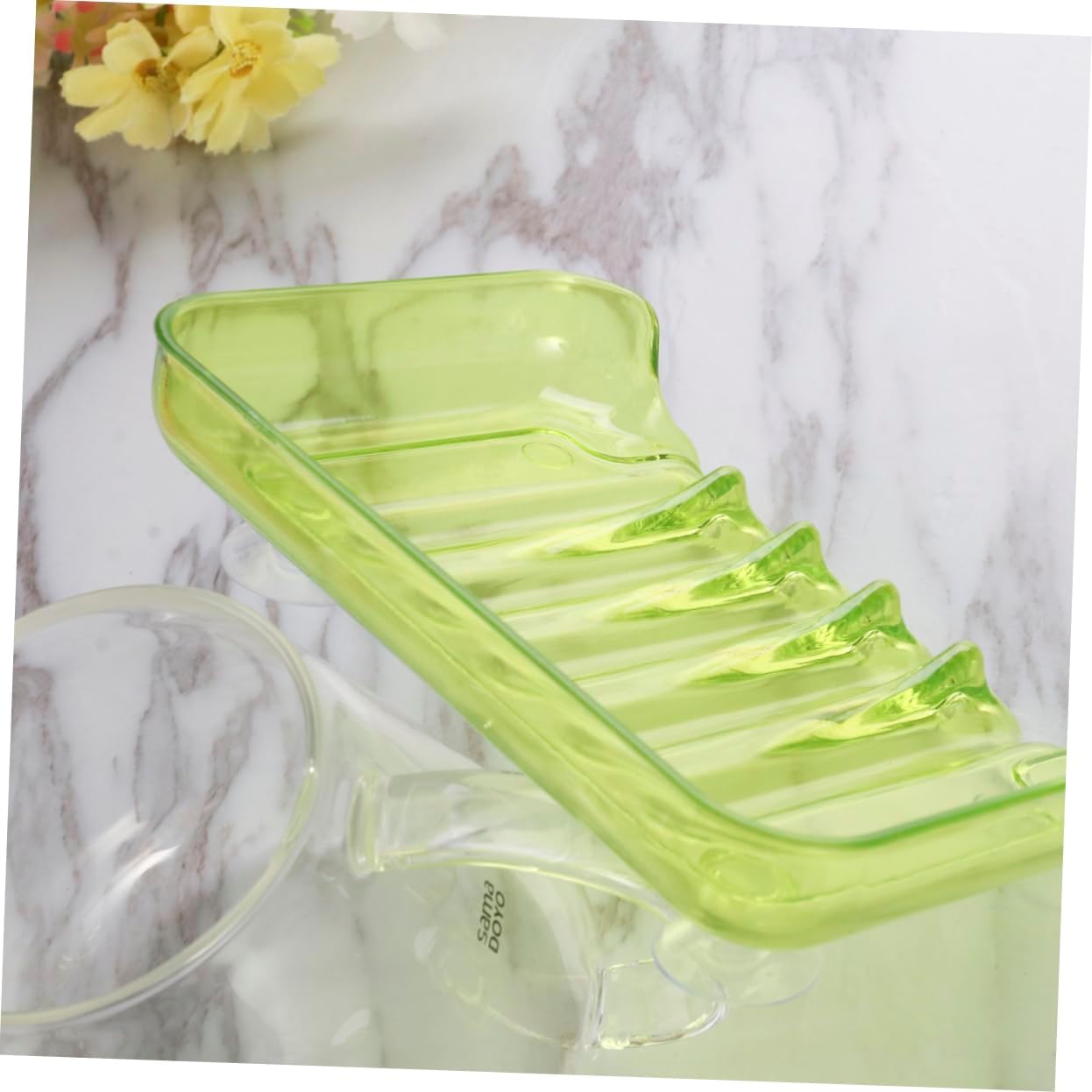 Innovative Suction Soap Dish for Green Drain Storage