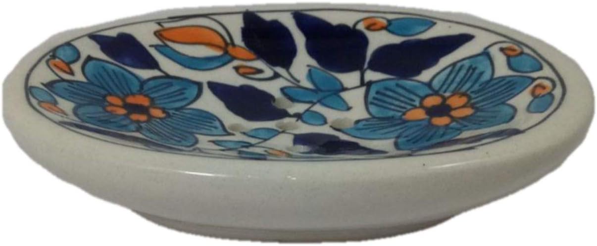 Handicraft Ceramic Soap Dish Multicolor Modern Elegant Design