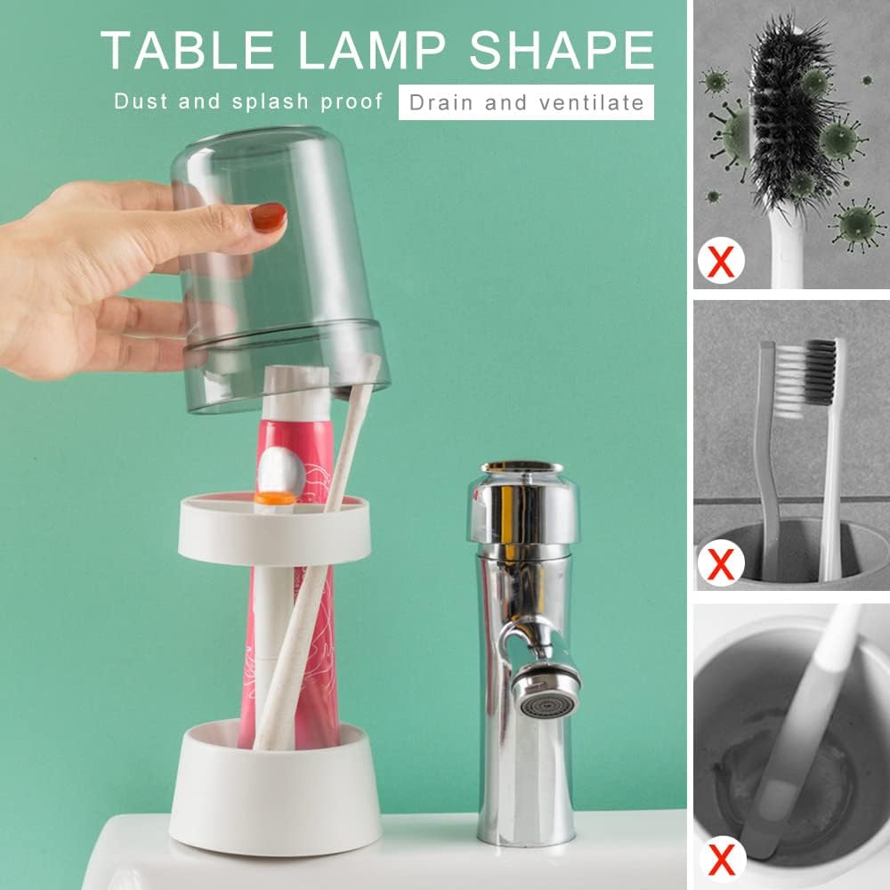 Ultimate Toothbrush Holder Compact Stylish 3-Slot Organizer