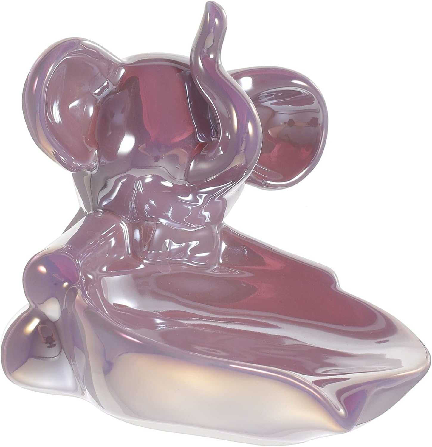 Elephant Ceramic Soap Tray - Durable Elegant Design for Home Kitchen