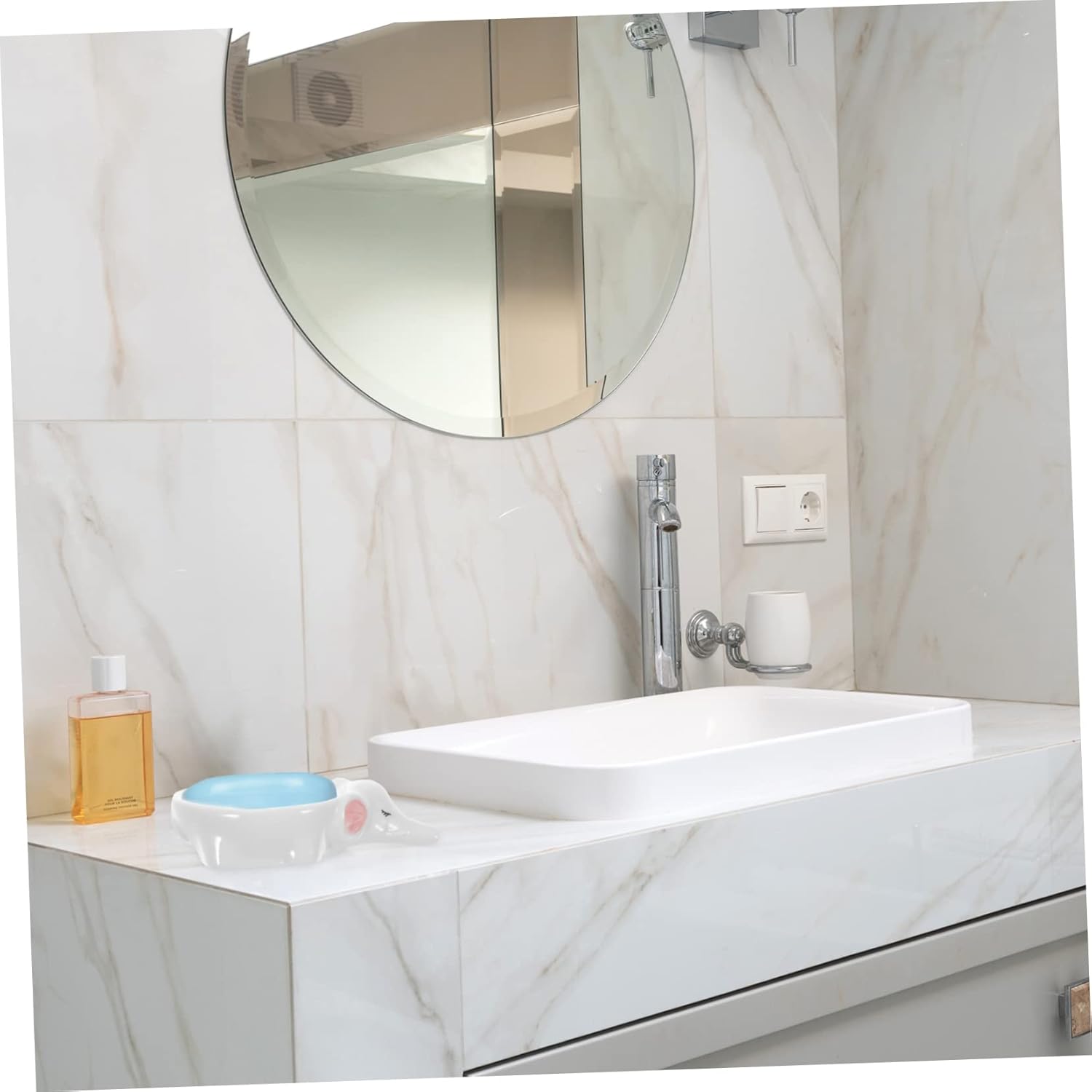 Elephant-Cutie Ceramic Soap Holder for the Bathroom
