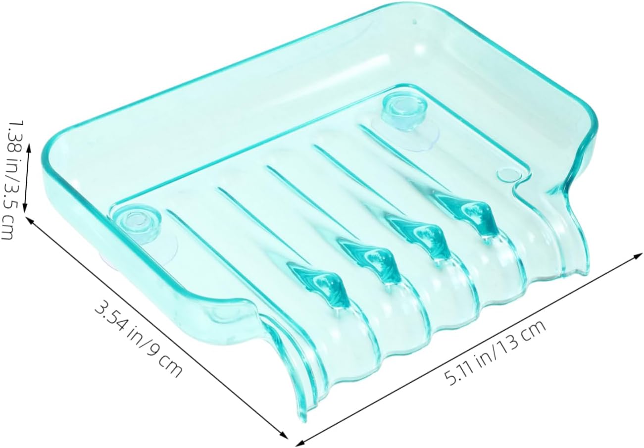 Garneck 1pc Green Cup Soap Basket Draining Holder for Kitchen and Bathroom