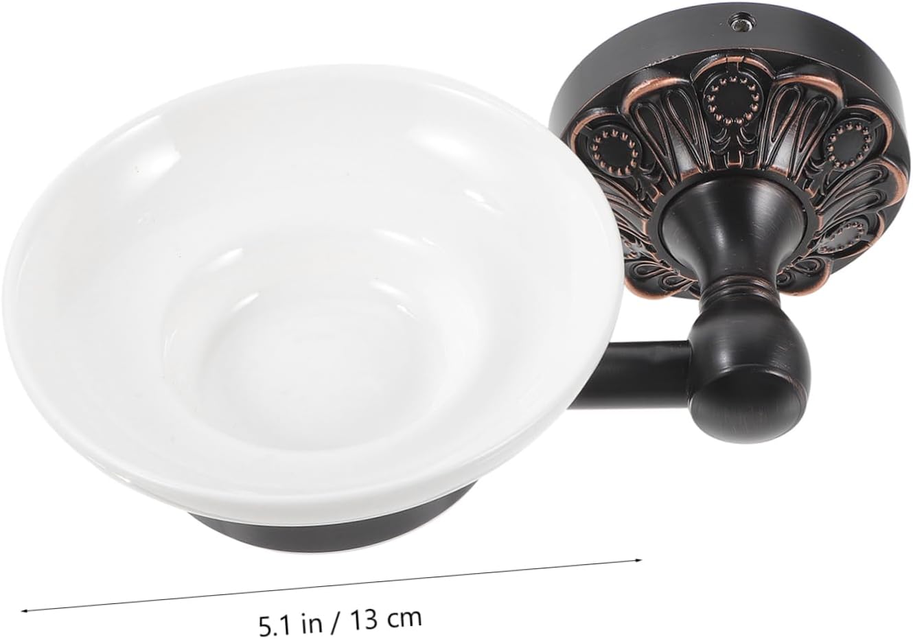 Oval Wall-Mounted Soap Dish Holder Minimalist Design