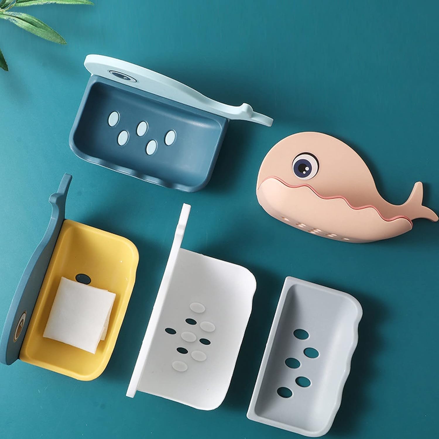 Collectible Kids Bathindrical Fish Soap Case Set
