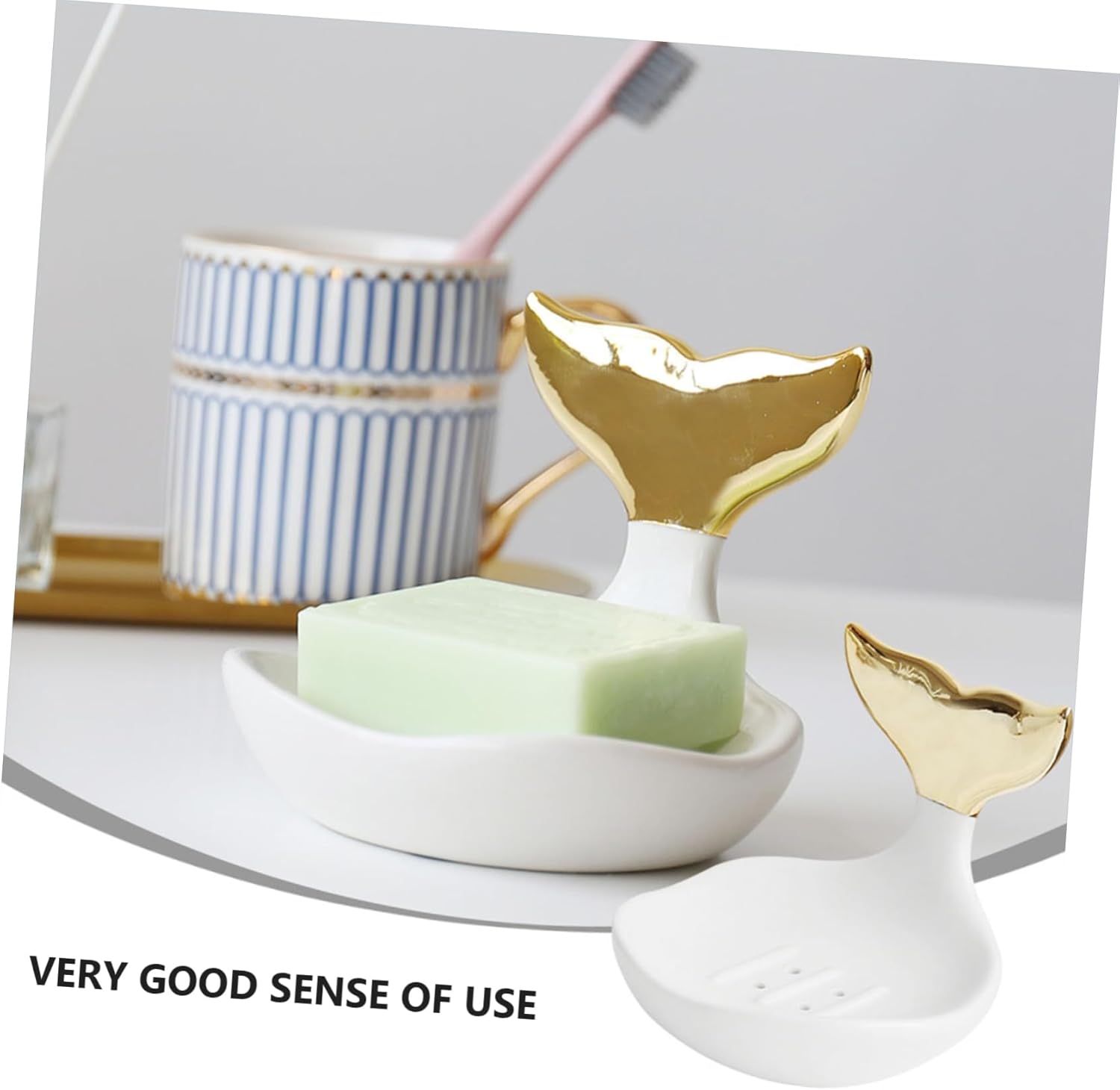 Healifty Modern Stylish Shaped Soap Holder for Bathroom Organization