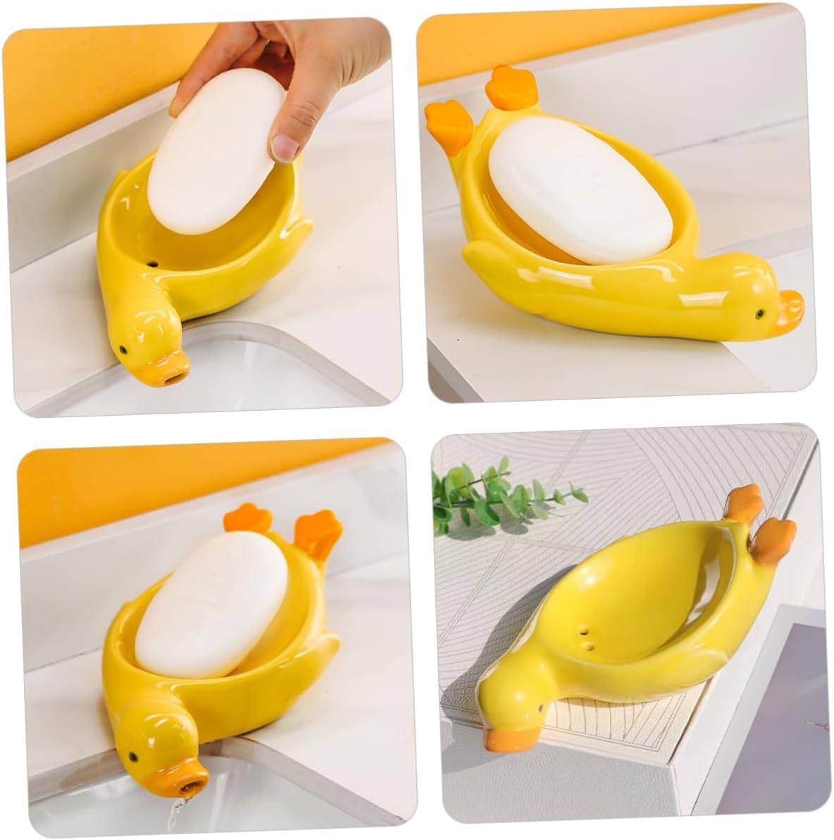 HOLIDYOYO Animal-Themed Ceramic Soap Dish