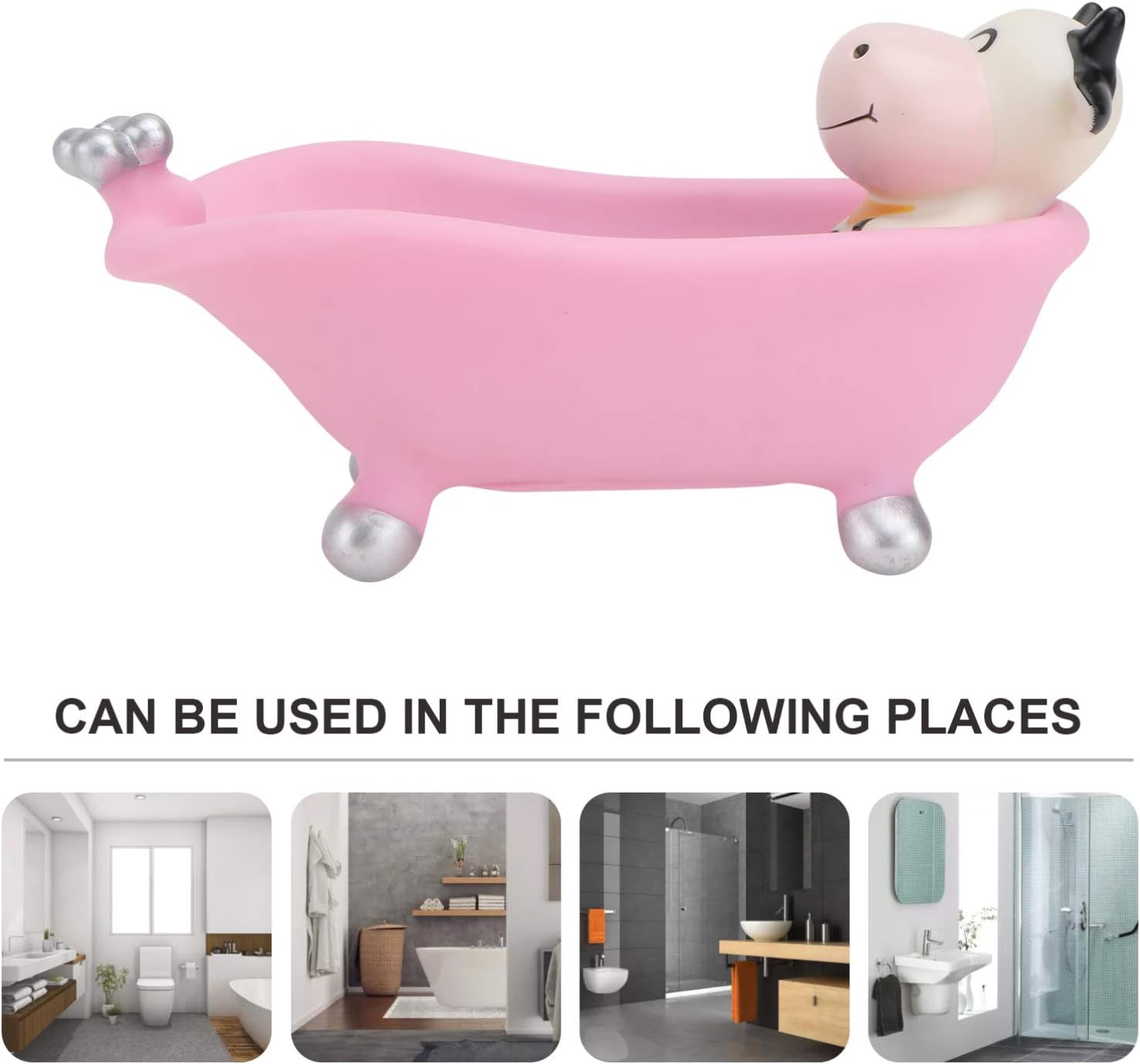 Kids Cartoon Soap Holder Bath Tray for Bathroom Counter