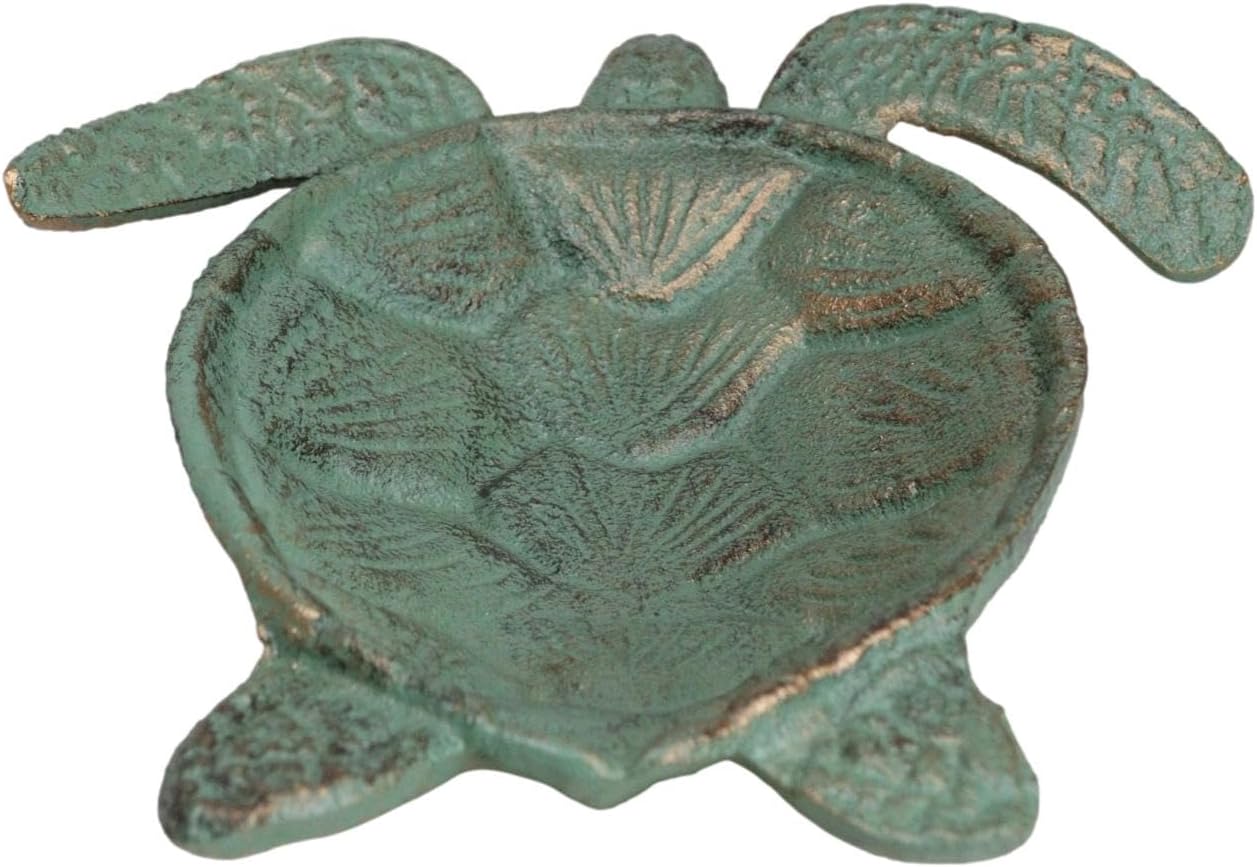 Stunning Cast Iron Sea Turtle Dish