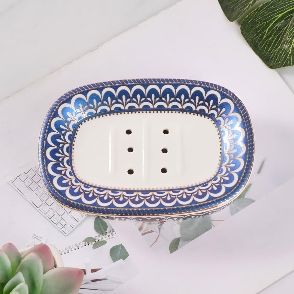 Elegant Self-Draining Soap Dish for Organized Bathroom Life