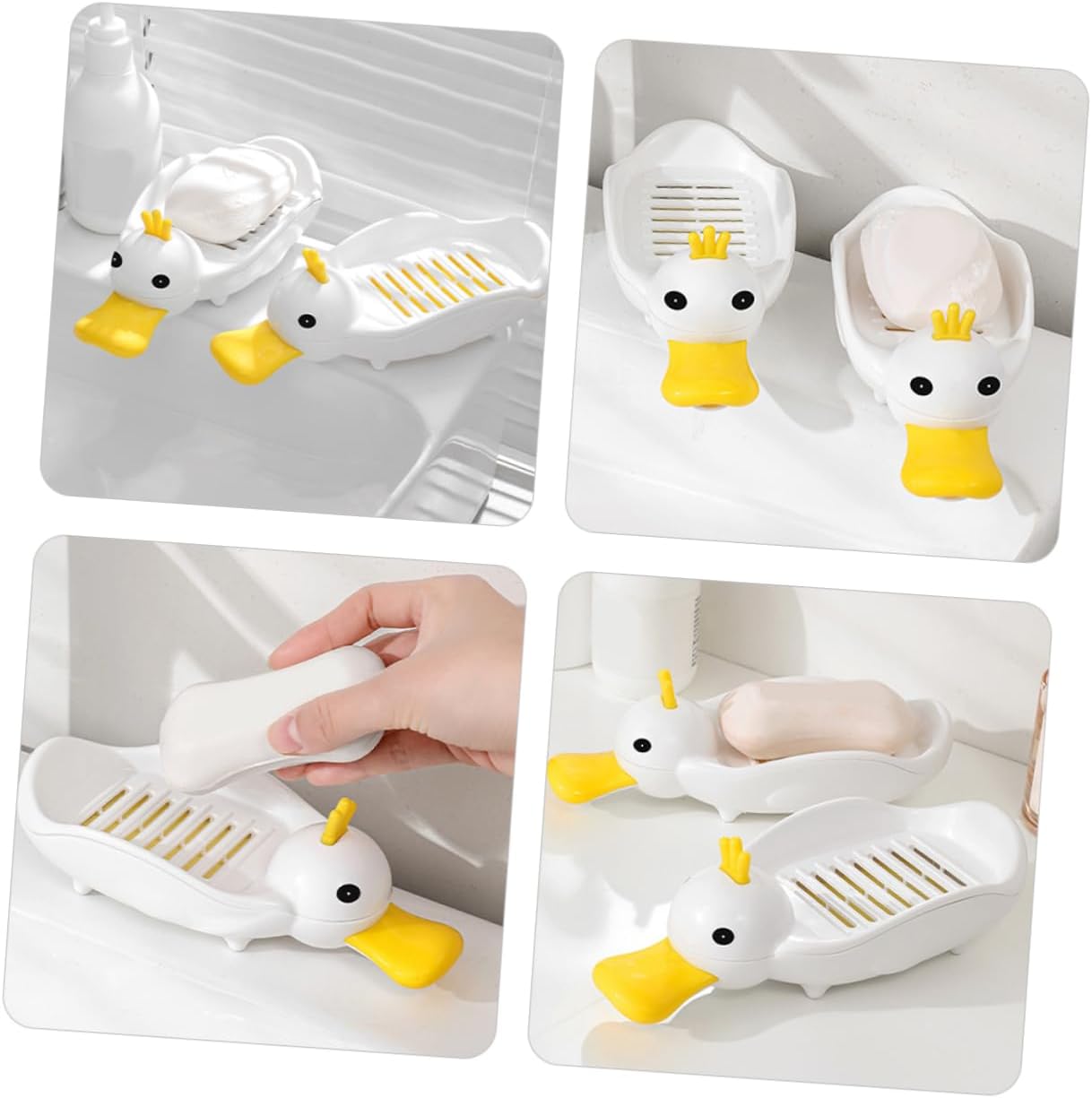 Alipis Cute Duck Soap Dish