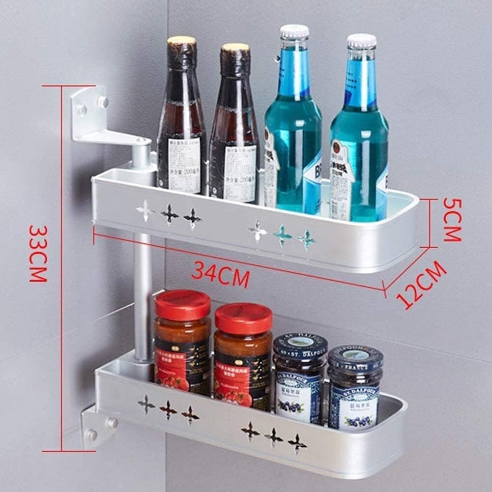 Durable Space-Aligned Organizer Aluminum Bath Shelf 4-Layer System