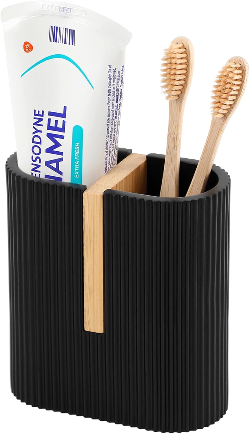 Rejomiik Matte Black Electric Toothbrush Holder