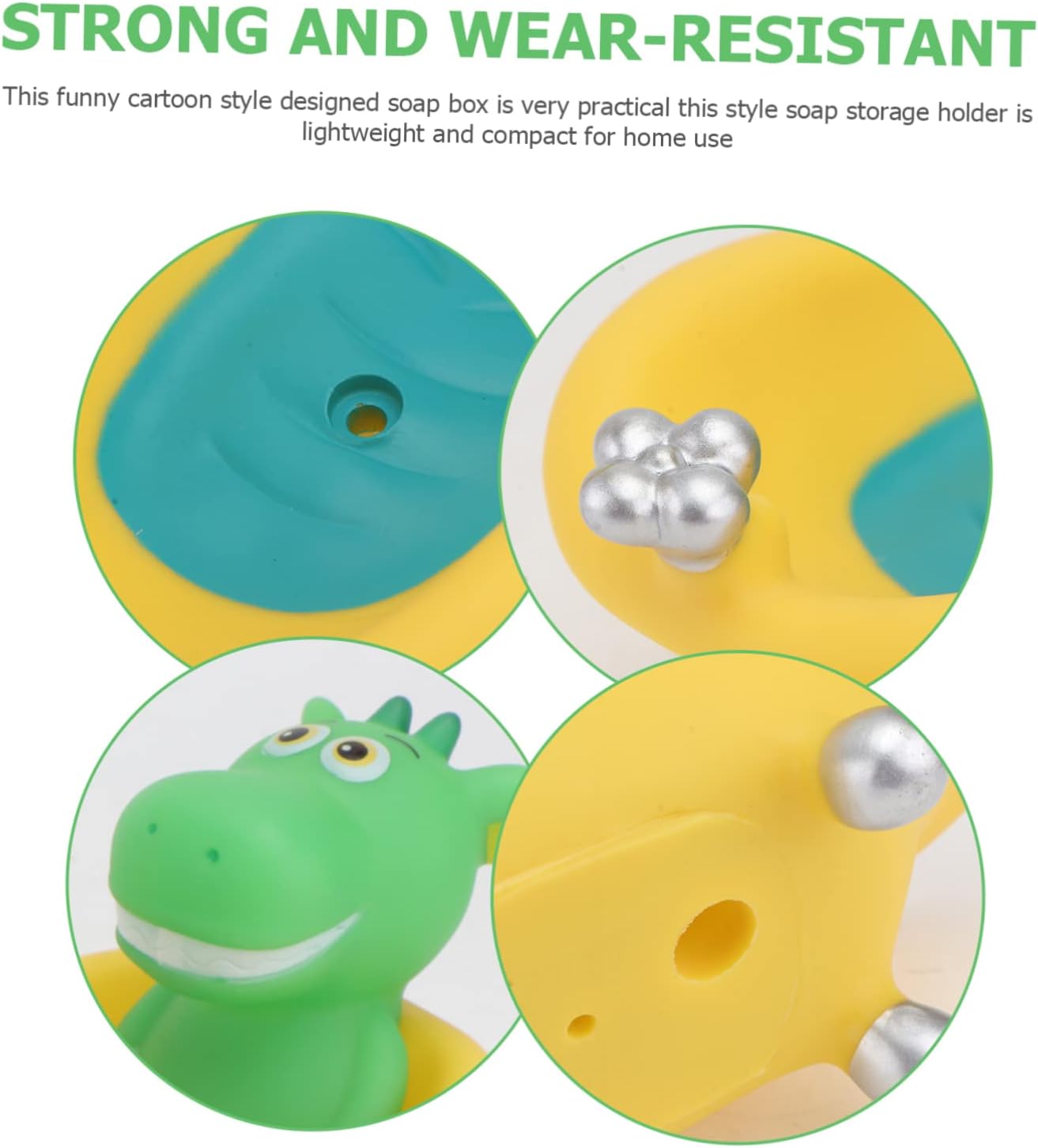 Ciieeo Cute Cartoon Bathtub Soap Box