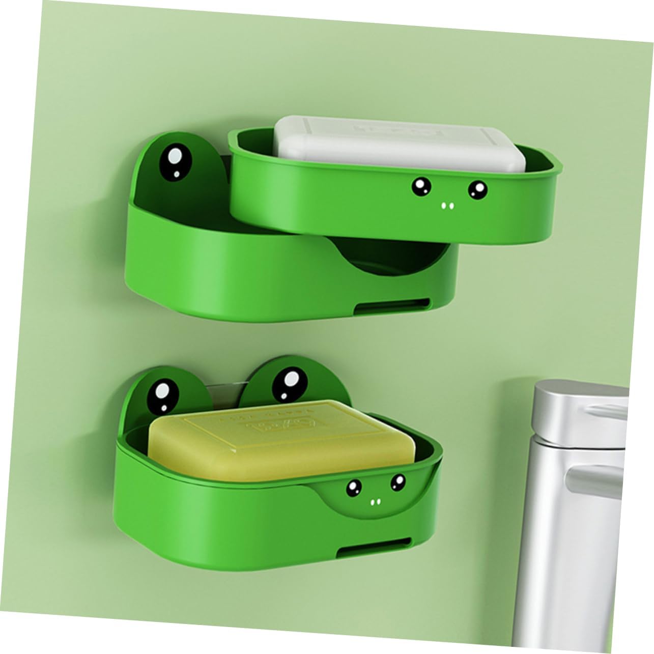 Frog Style Wall Mount Soap Dish Pp Material