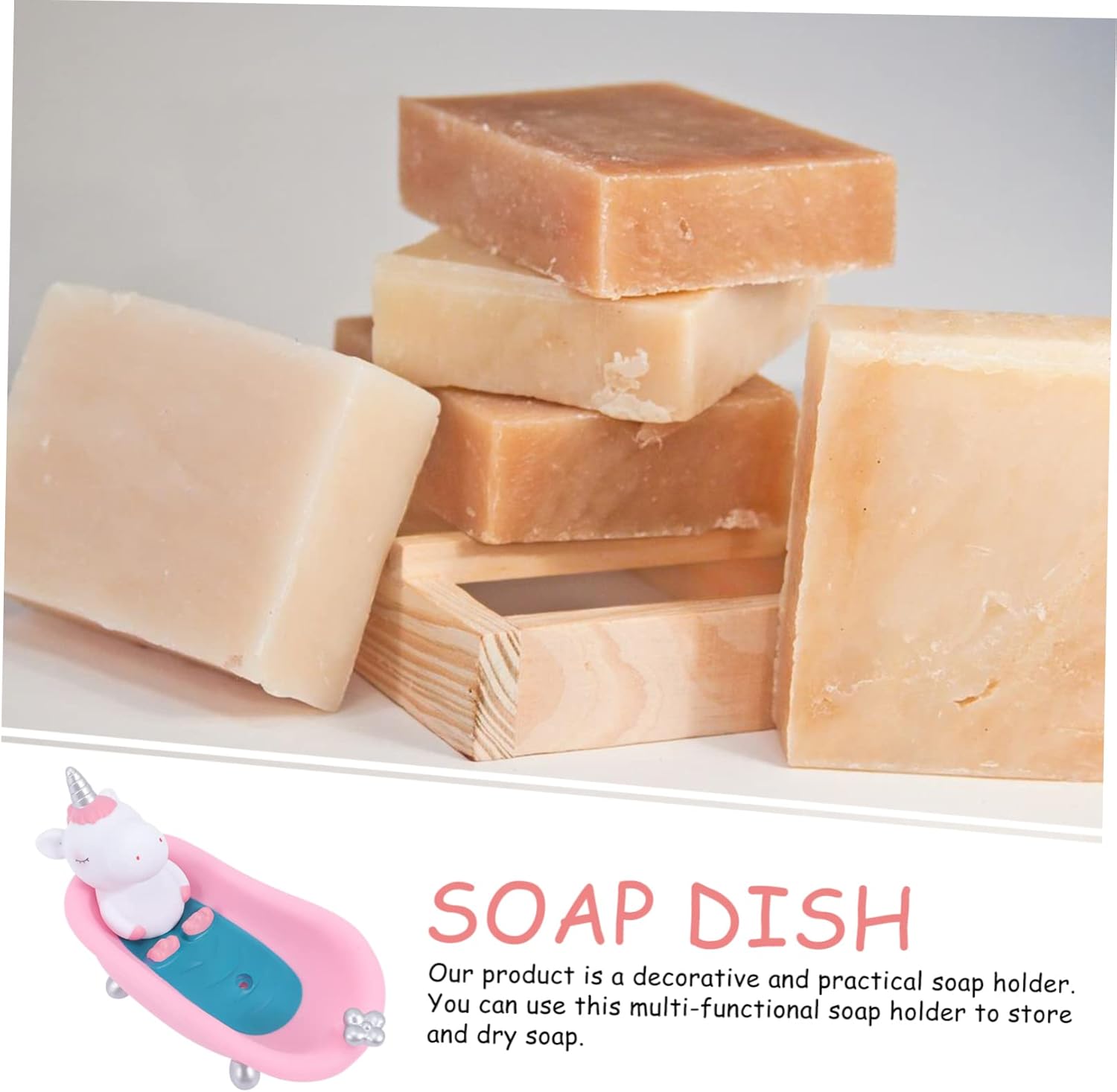Cartoon Unicorn Mini-Size Soap Dish