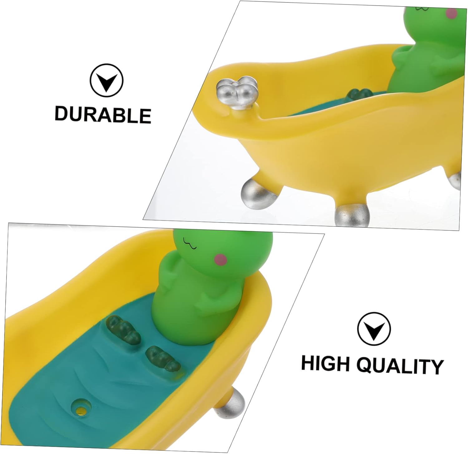 TINEASUR Frog-shaped Soap Dish - Draining Safe for Home Travel Use