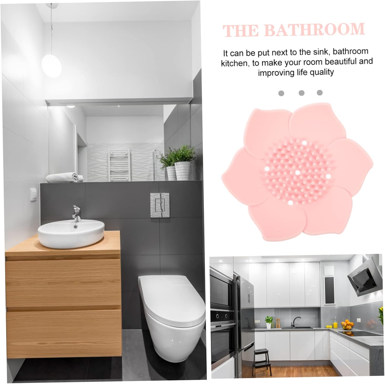 Floral Soap Dish - Self-Draining Bathroom Organizer