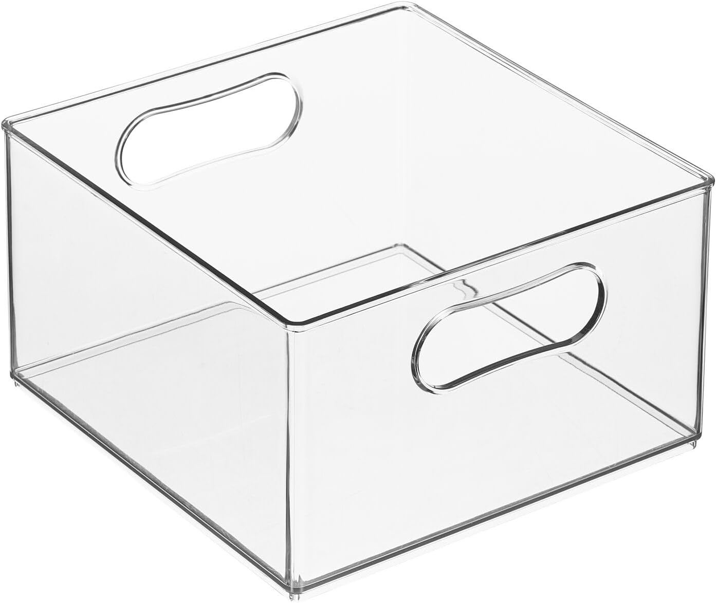 mDesign Deep Plastic Stackable Storage Organizer Bin for Bath