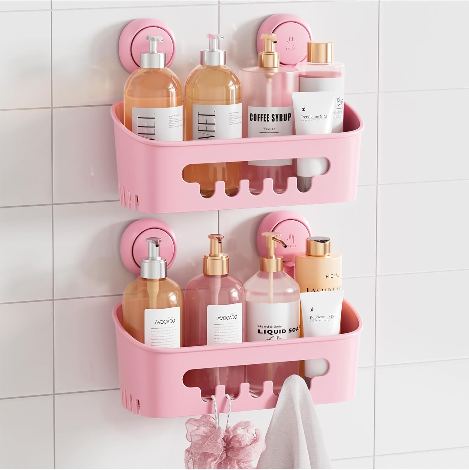 Multipurpose Suction Cup Shower Organizer