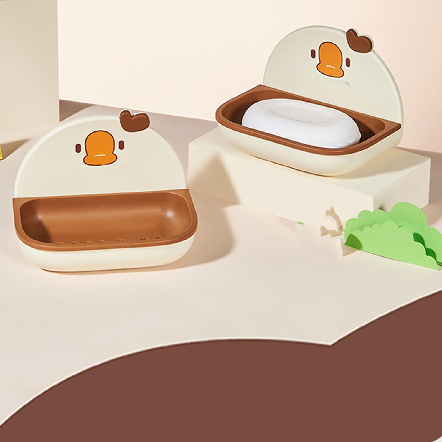 Beufee 2PCS Wall Mounted Soap Holder for Bathroom