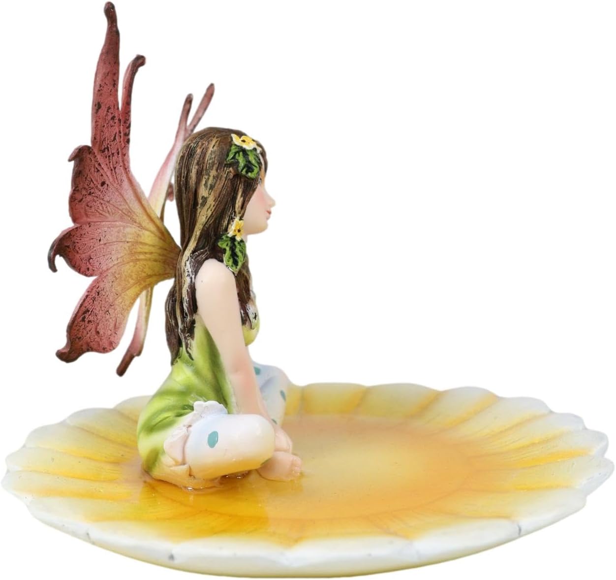Sunflower Fairy Soap Dish Figurine by Ebros Gift