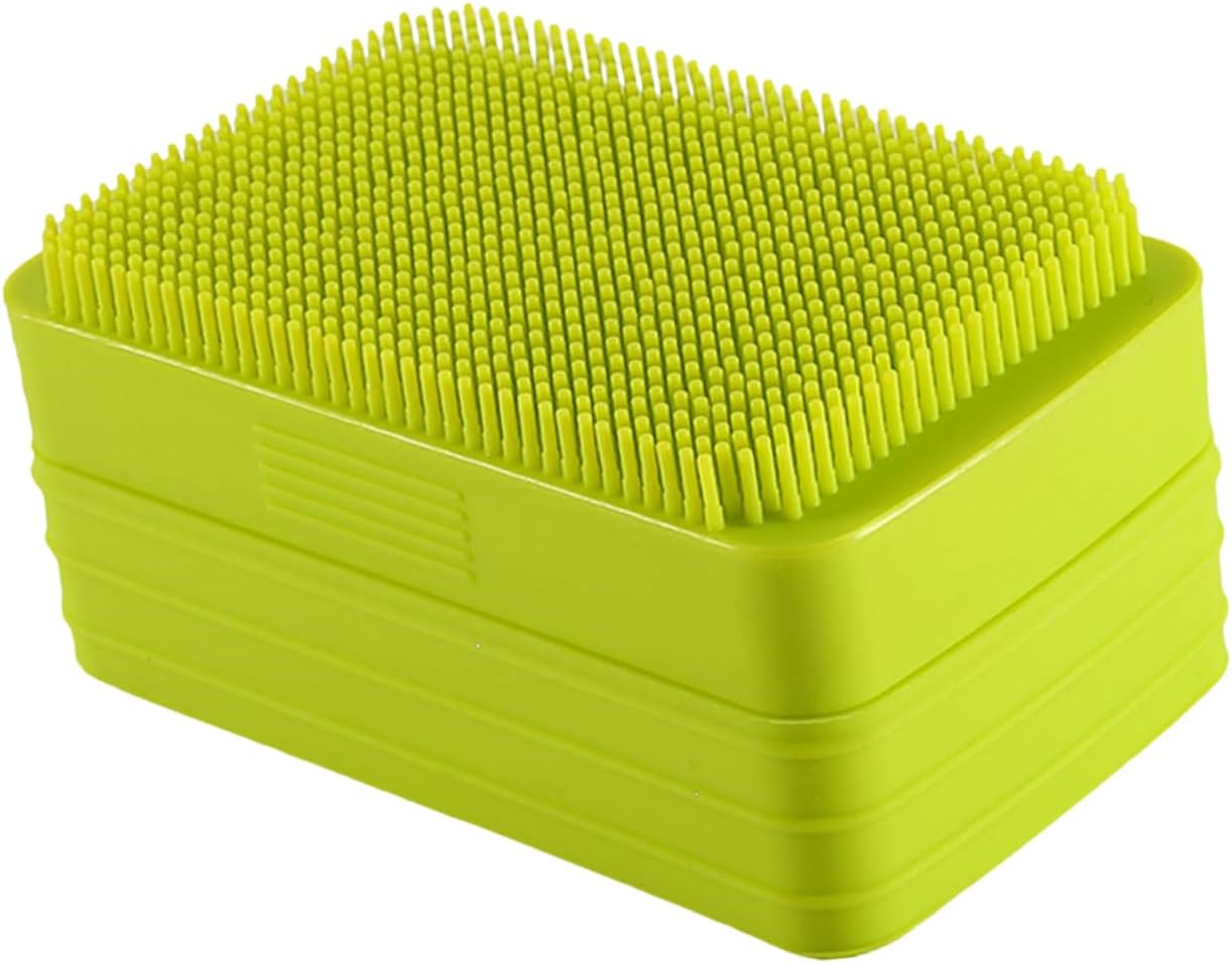 Large Bar Soap Container with Silicone Exfoliating Brush