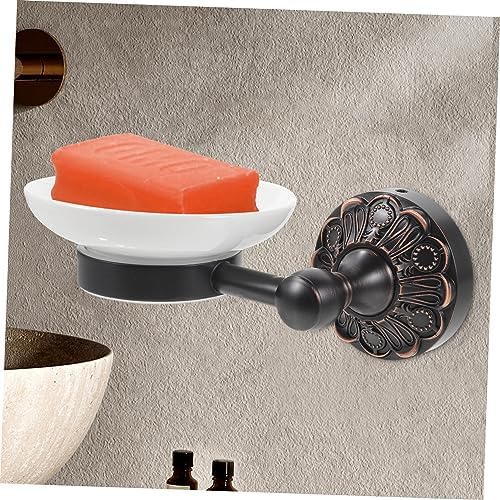 Oval Wall-Mounted Soap Dish Holder Minimalist Design