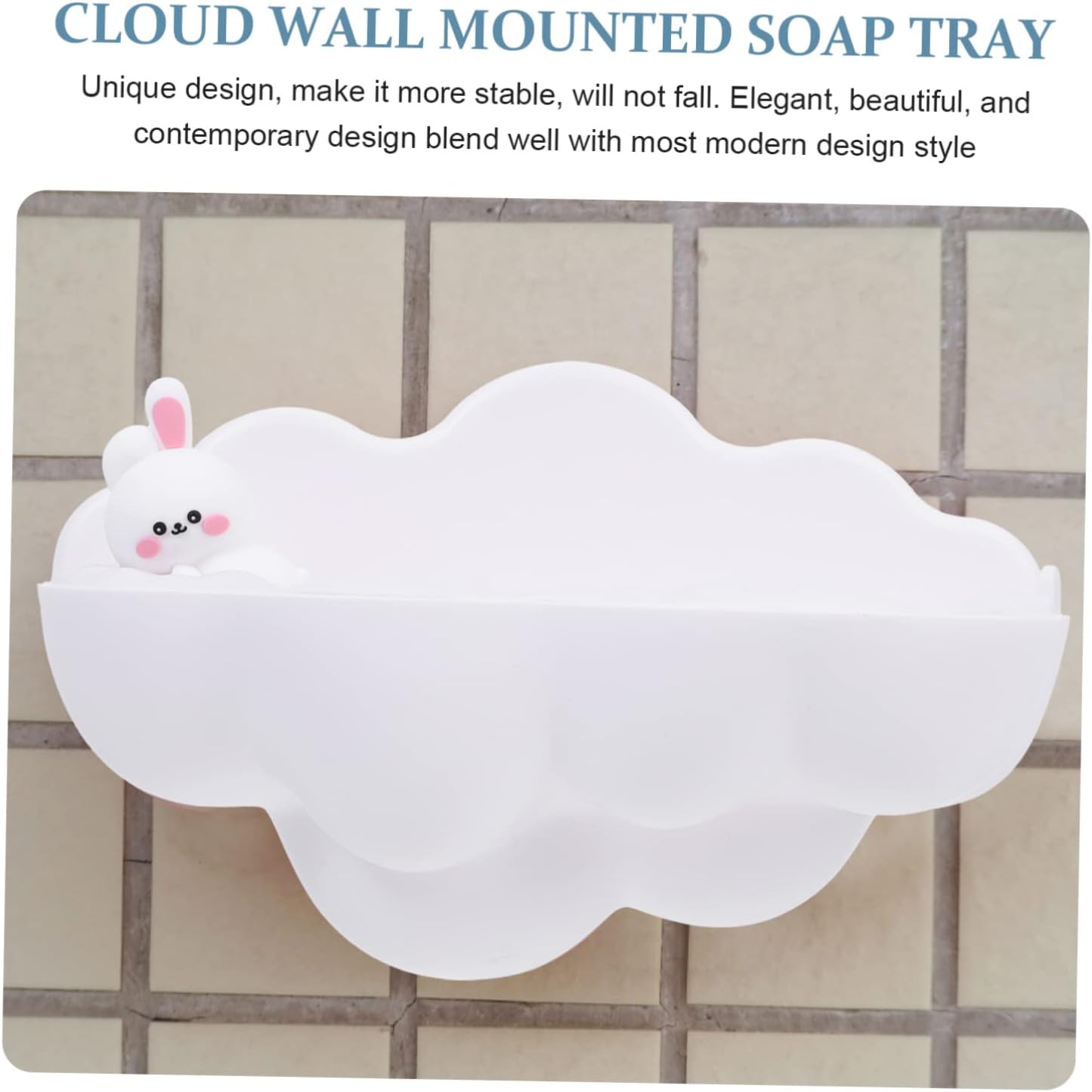 PRETYZOOM Boys and Girls Bathtub Wall Soap Dish
