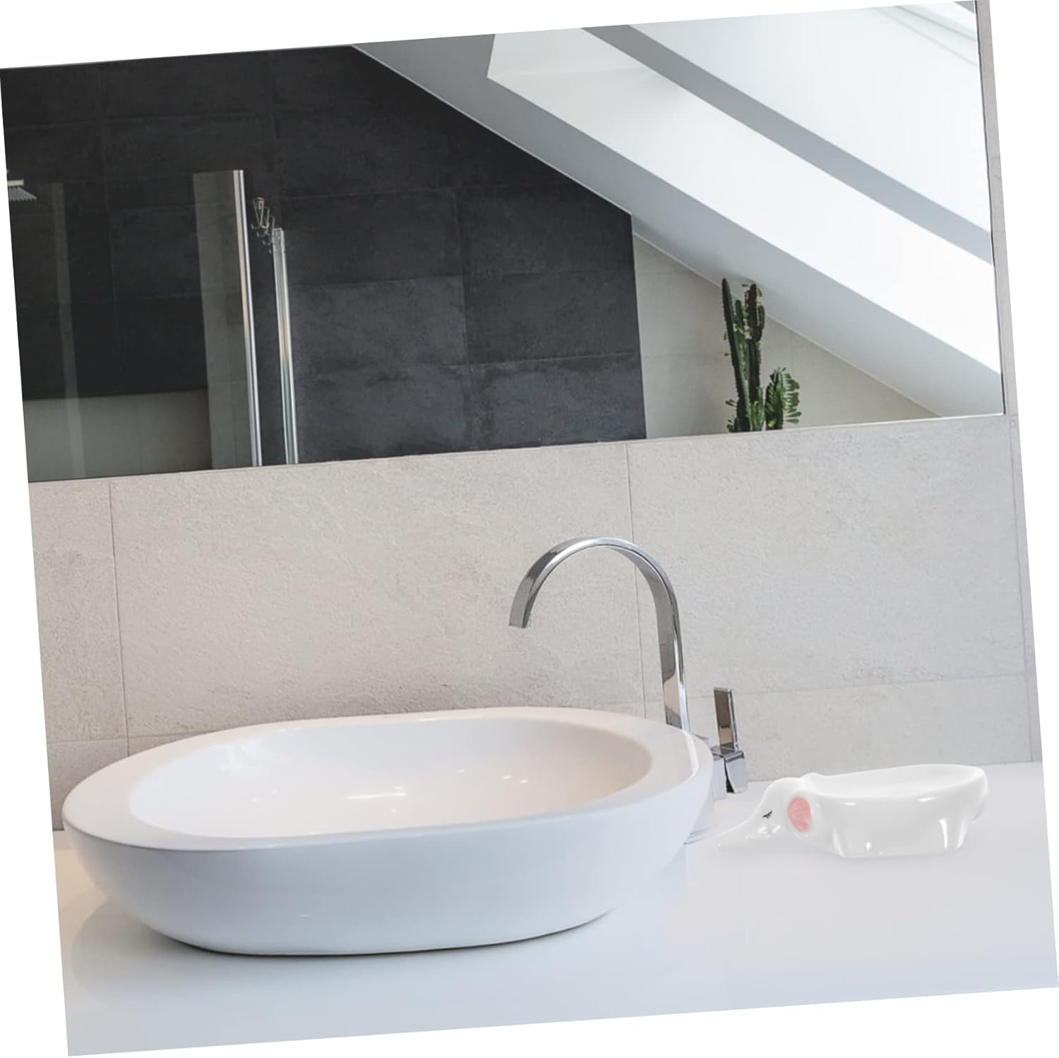 Adorable Elephant Self-Draining Ceramic Soap Dish