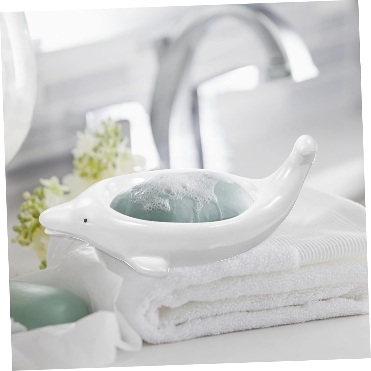 Unique Ceramic Soap Drainer Dog Animal