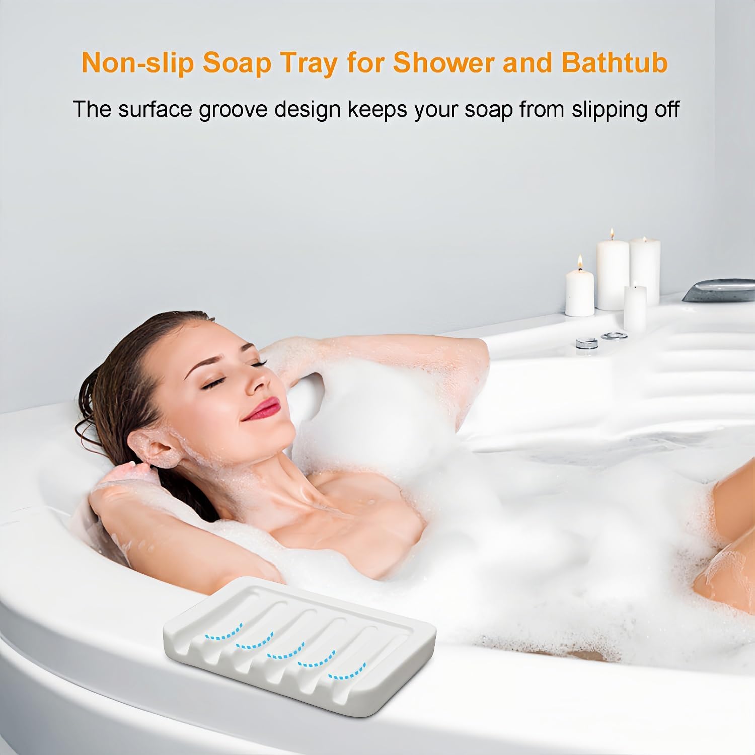 Vonpri Bar Soap Dish with EffieDrain Tile-Based