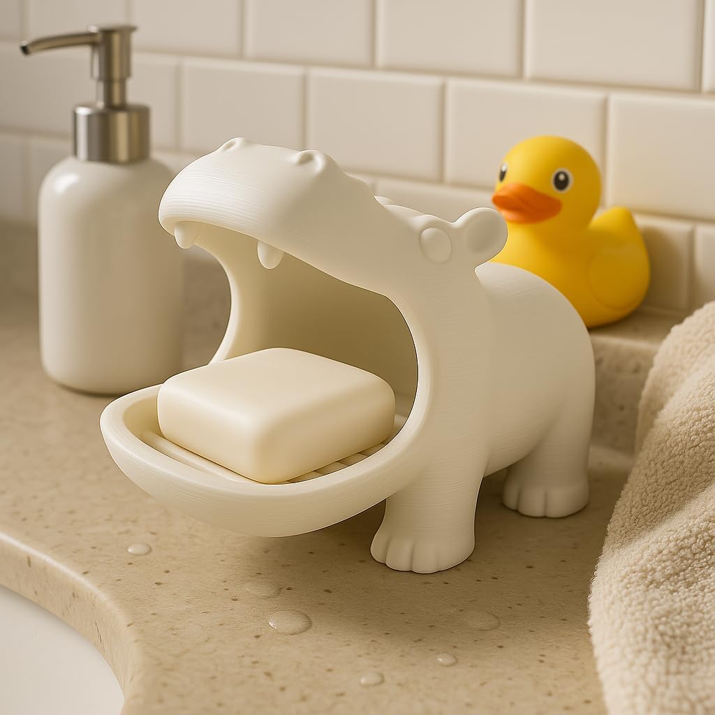 Joyful Animal Friends Hippo Snack Soap Dish
