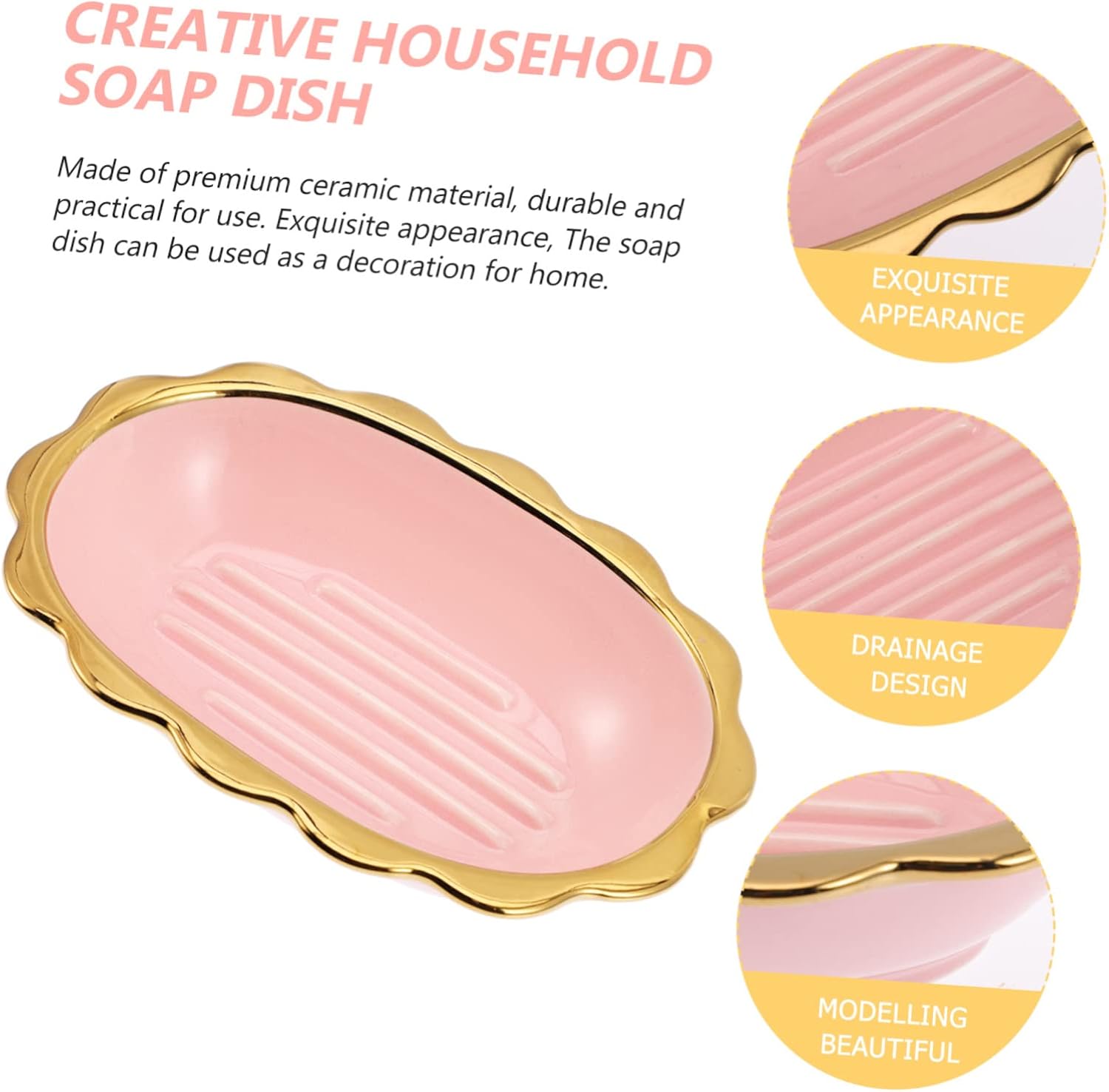 Luxshiny Delightful Ceramic Soap_holder
