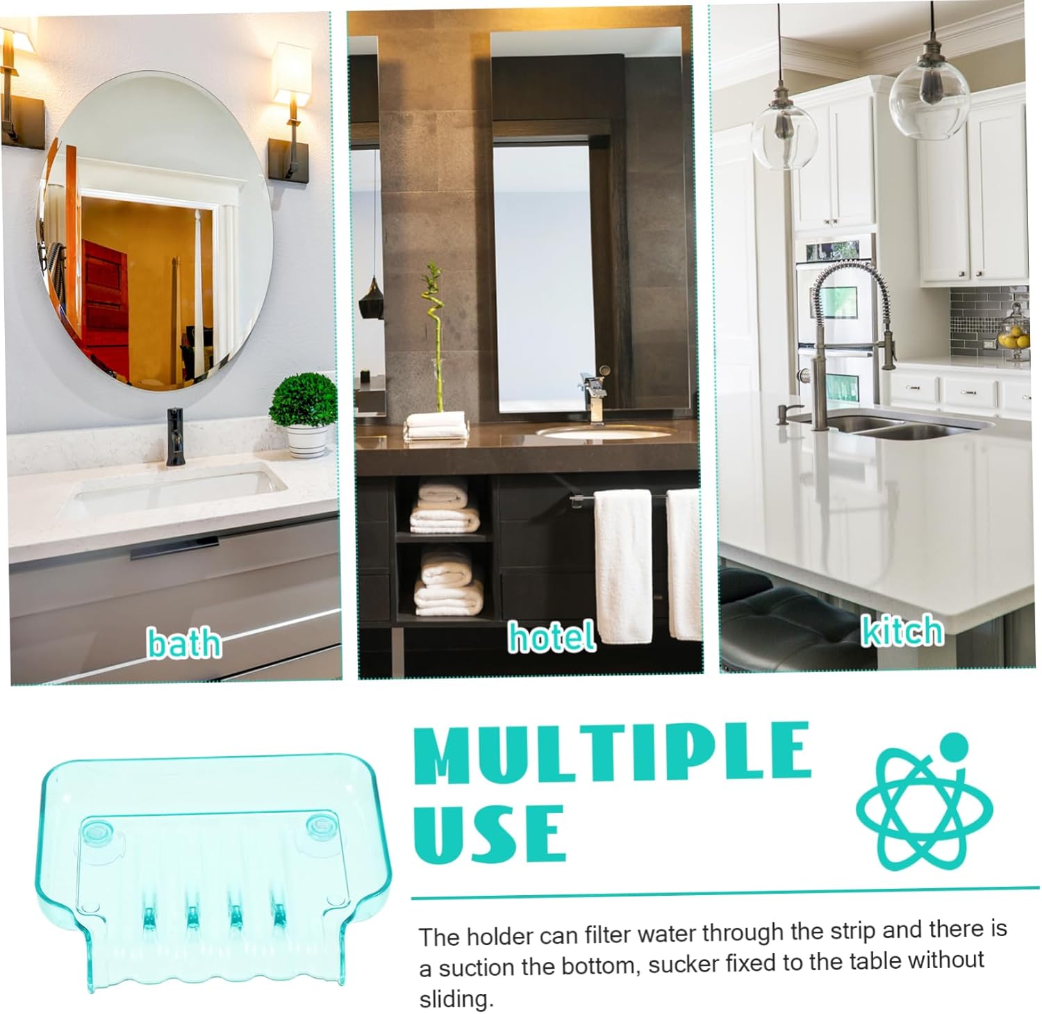 Green Cup Bar Soap Drain Holder