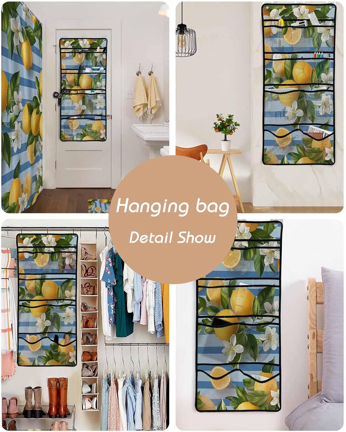 Multi-functional mesh shower caddy for bathrooms kitchens more