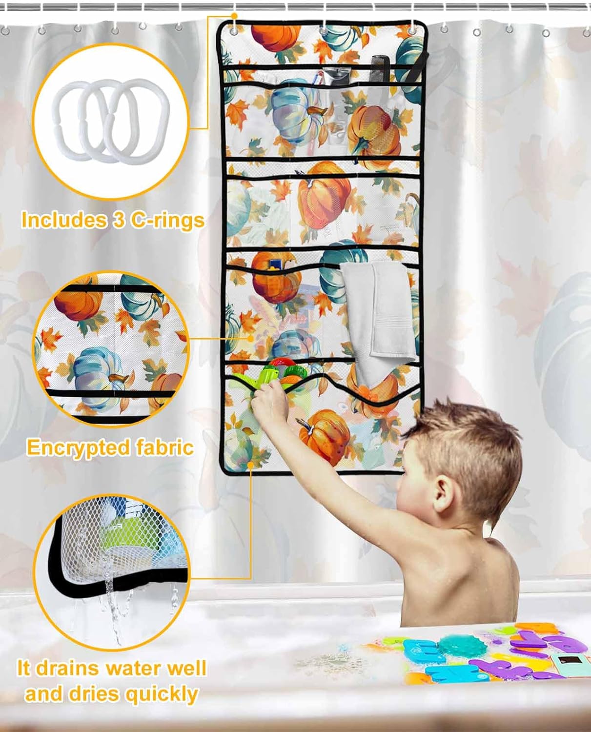 The Perfect Shower Curtain Organizer Easy to Install Waterproof and Durable