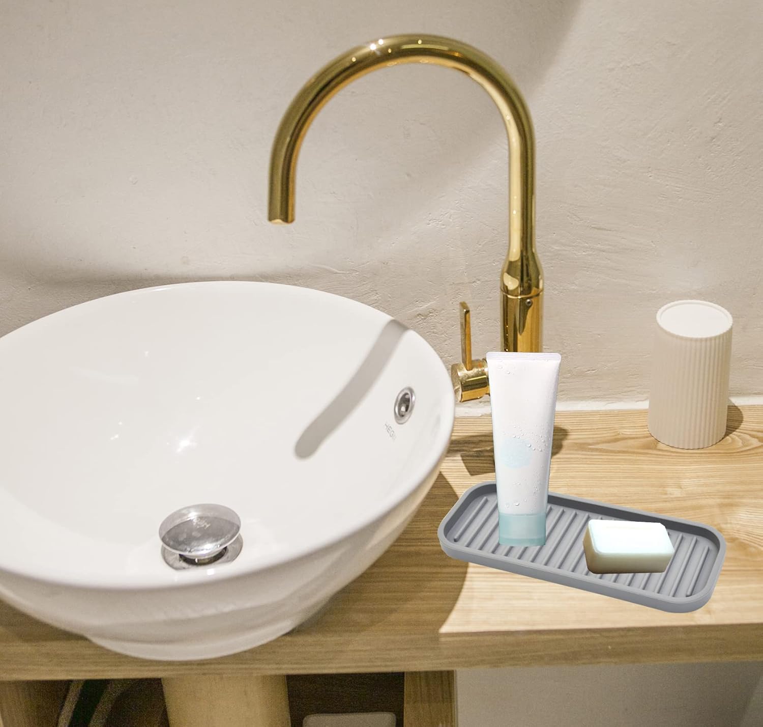 Mofason Silicone Soap Organizer Sink caddy